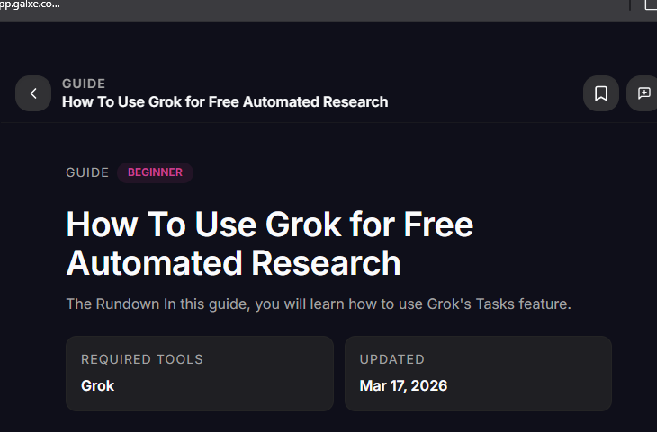 How To Use Grok for Free Automated Research