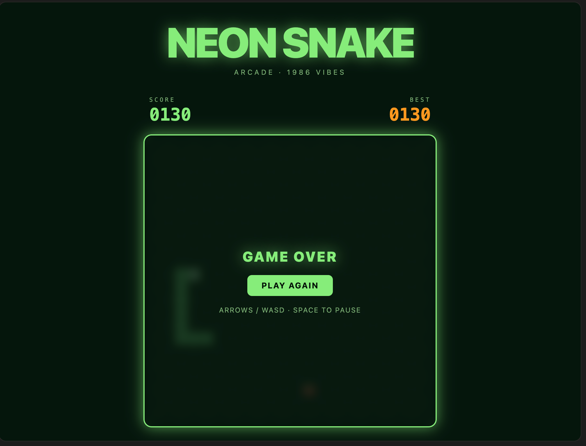 Snake Arcade Game