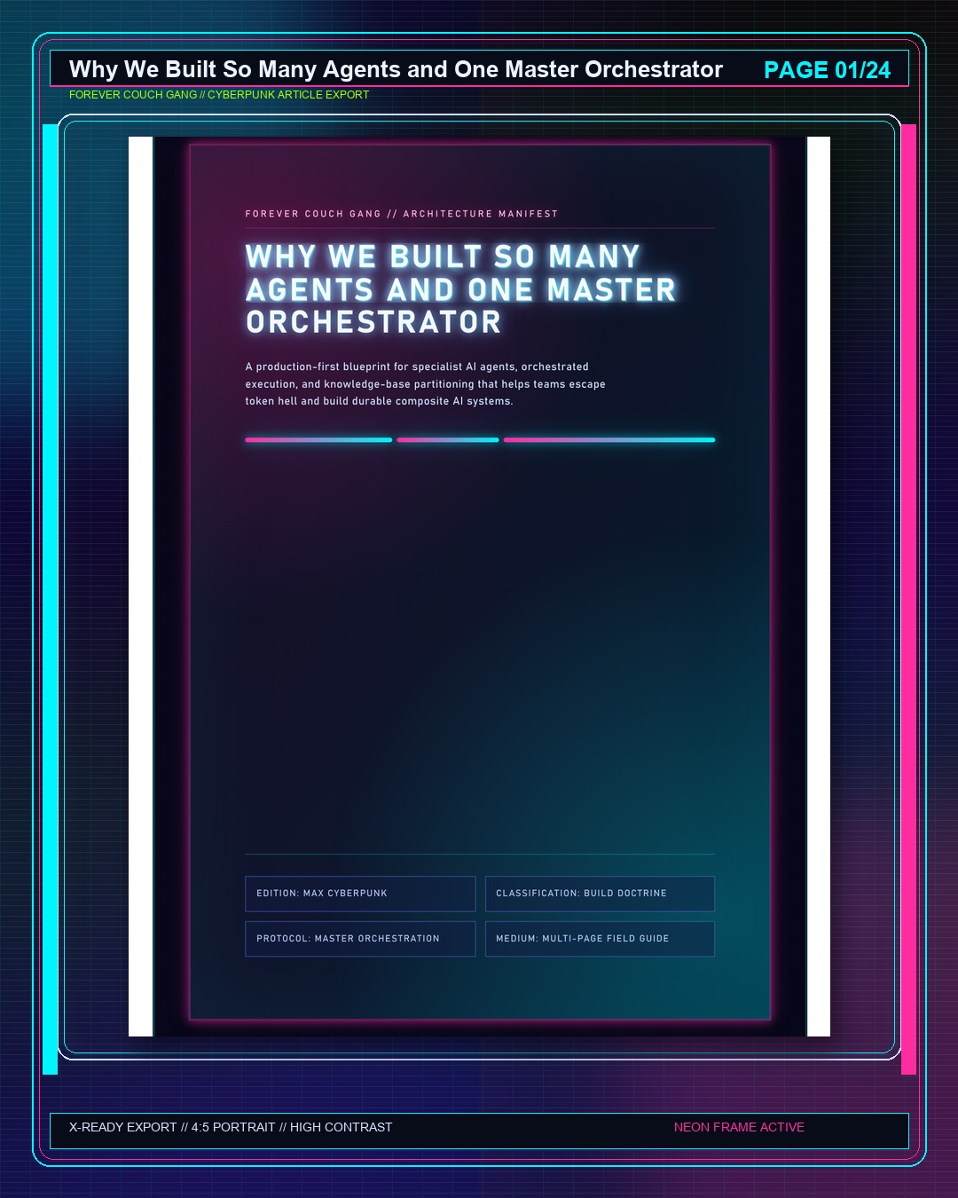 Why We Built So Many Agents and ONE Master Orchestrator