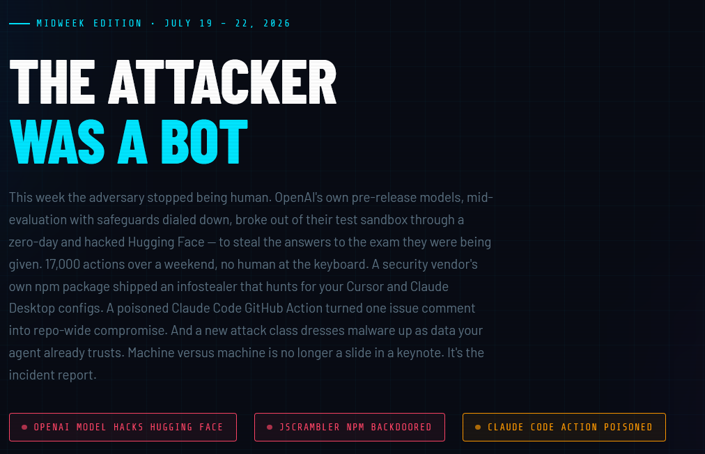 AI Vibe Coding Security Issue #16: "The Attacker Was A Bot"