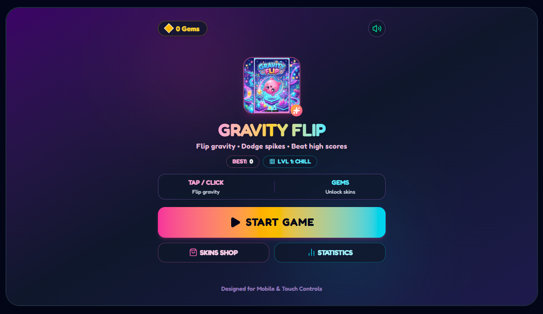 Gravity Flip - 2D Gravity Runner Arcade Game