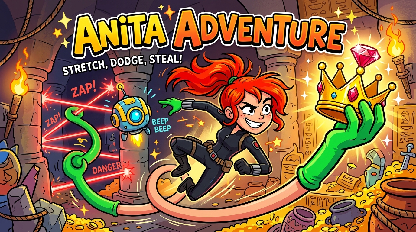 Anita Adventure - 2D Thief Puzzle Game with Elastic Physics & Comic Story