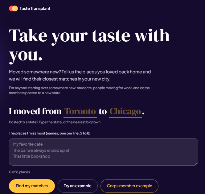 Taste Transplant