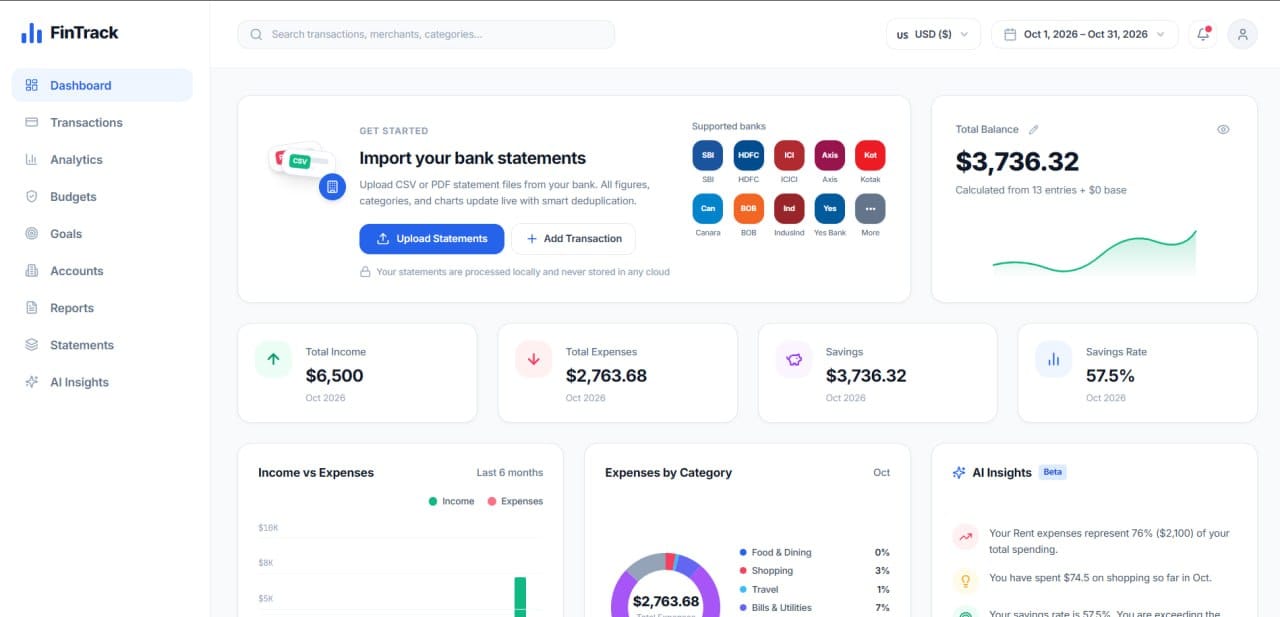 A Smarter Way to Manage Personal Finances, Track Spending Habits, Visualize Savings, and Make Better Money Decisions in One Place