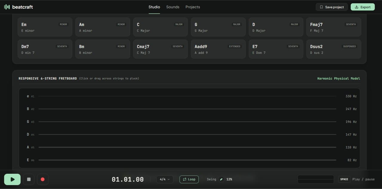 Beatcraft: Pure In-Browser Music Production Featuring Hardware-Style Step Sequencing, Tactile Channel Mixing, and Zero Background Latency - image 3