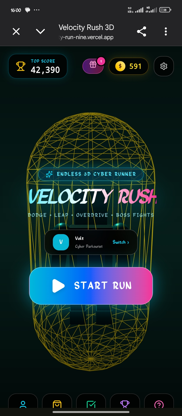 VELOCITY RUN