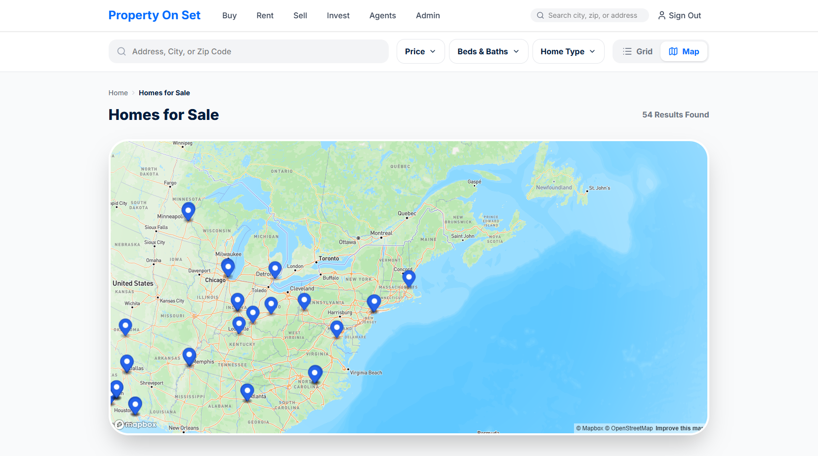 A REAL ESTATE SITE - CHALLENGE