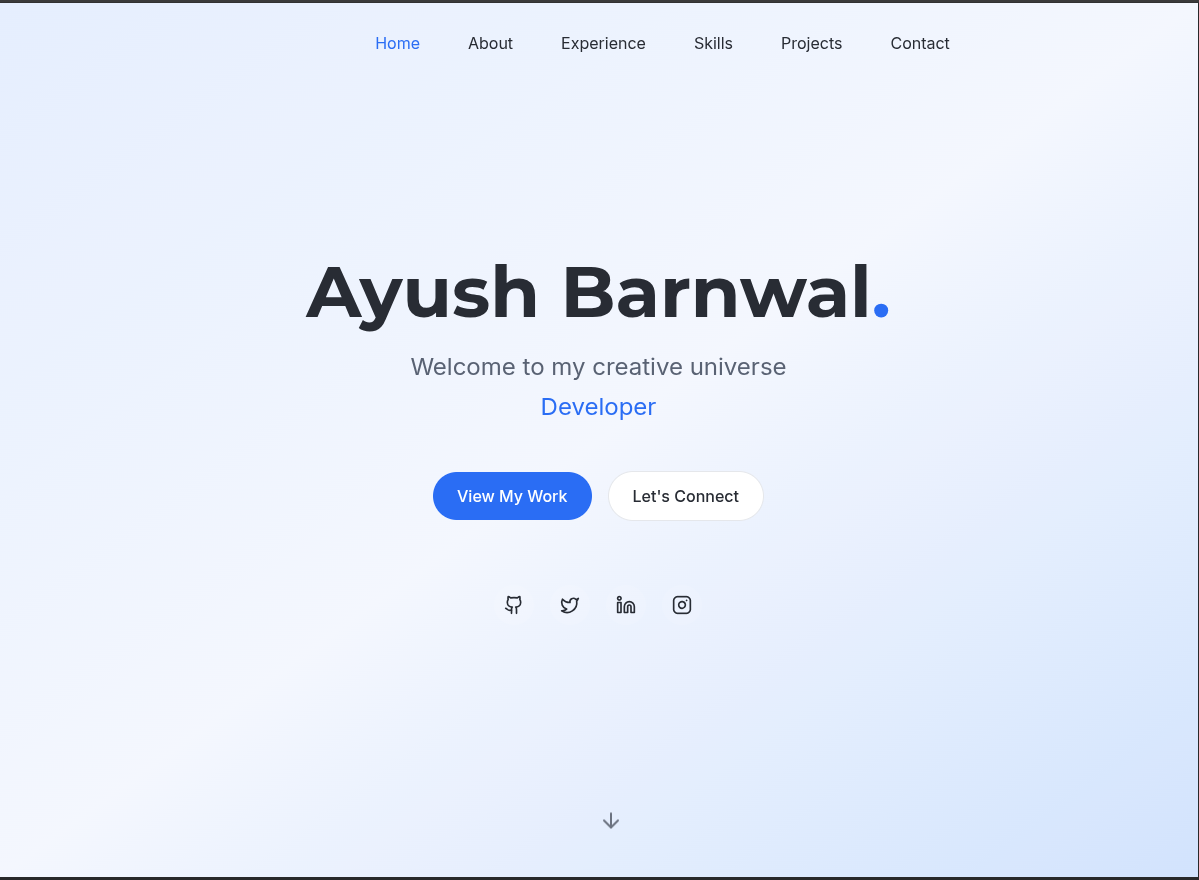 A high-performance, multi-themed developer portfolio featuring Aceternity UI components and some unique new components inspired from my imagination