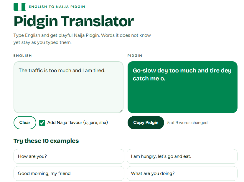 Pidgin Translator - image 1