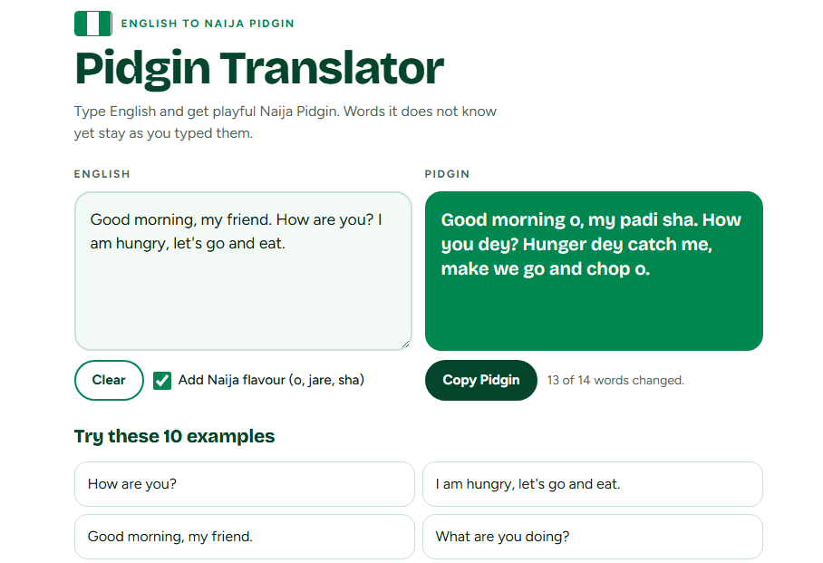 Pidgin Translator - image 1