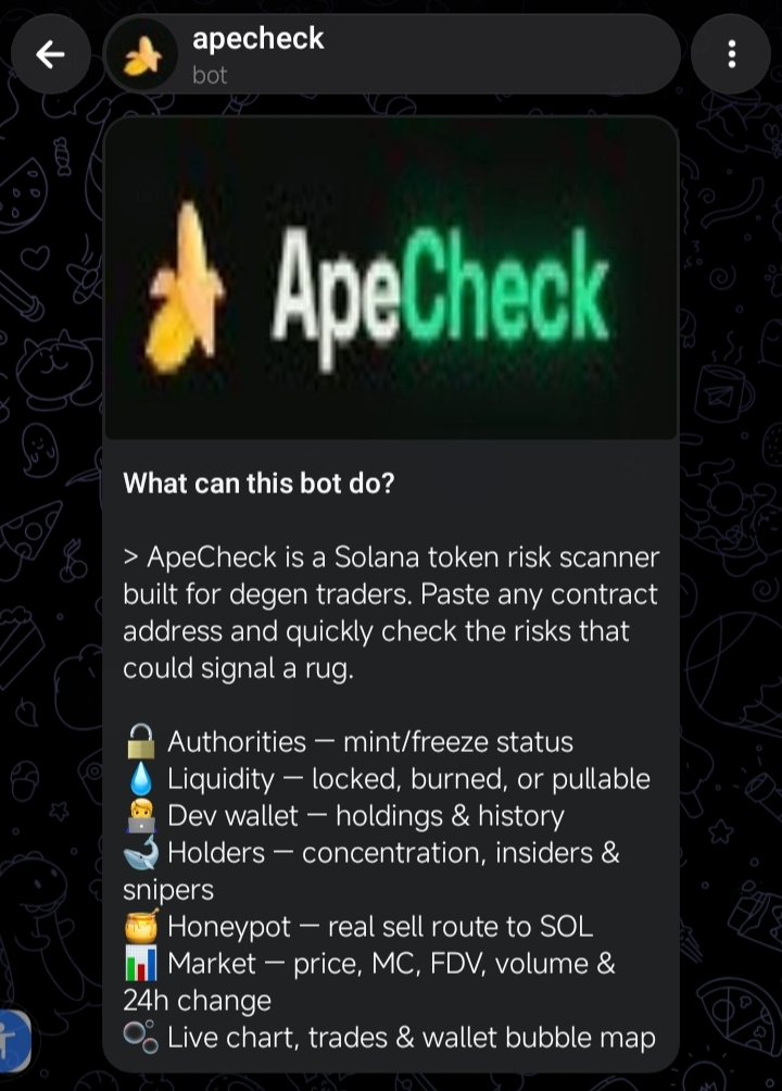 ApeCheck TG Bot (@checkapebot)