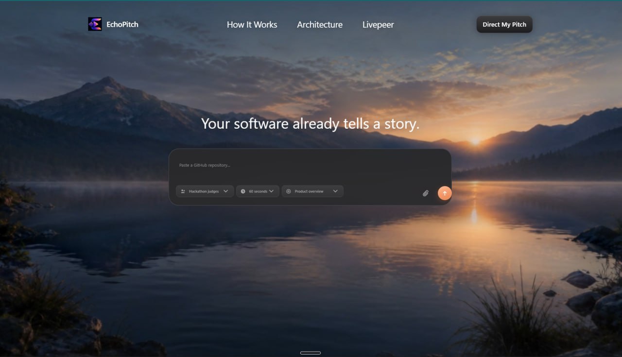 EchoPitch Studio — Turn Your GitHub Project Into a Story Worth Sharing