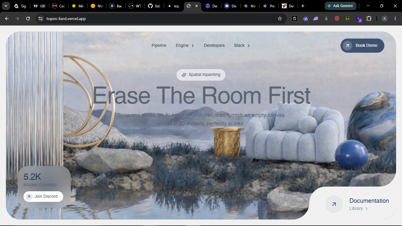 Topos : AI-Powered AR Room Furnishing Studio