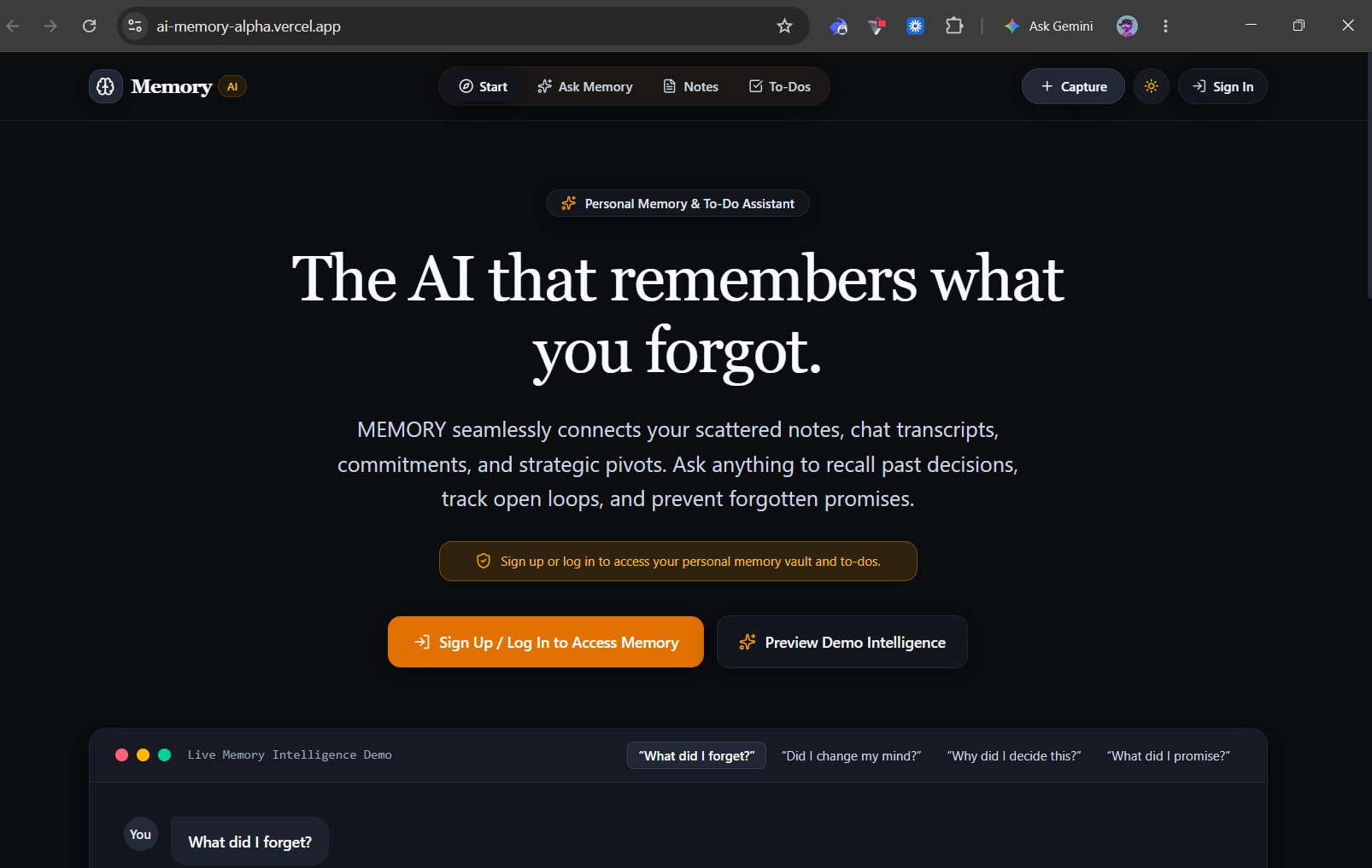 Memory — An Autonomous Episodic Intelligence & Personal Context Assistant