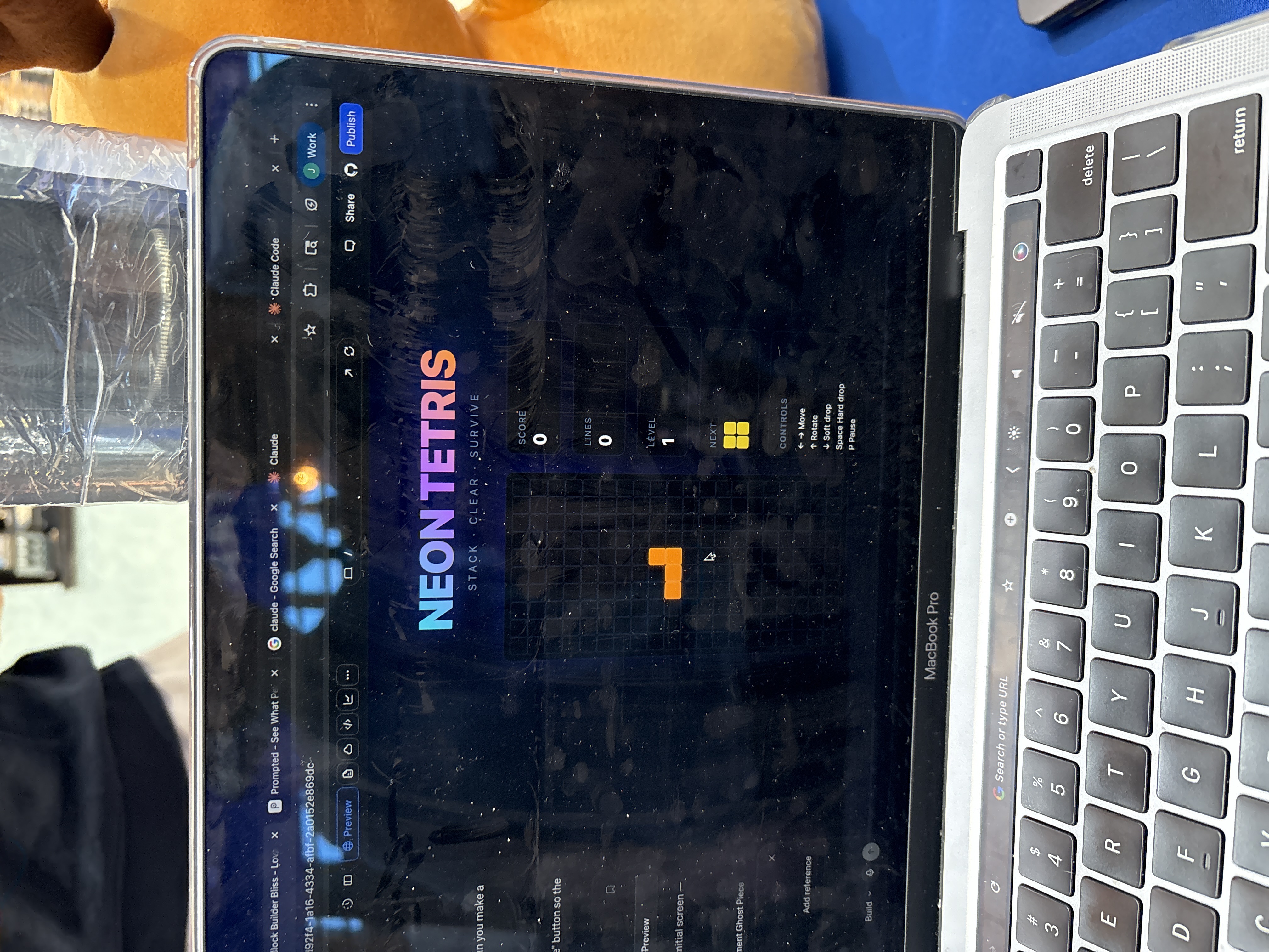 I built a tetris game 