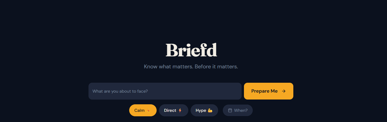 Briefd (Your AI prep companion)