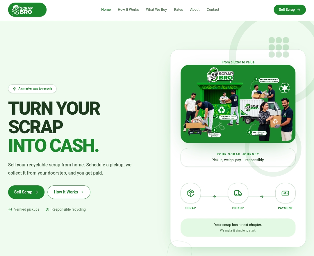ScrapBro - Turn Your scrap into cash